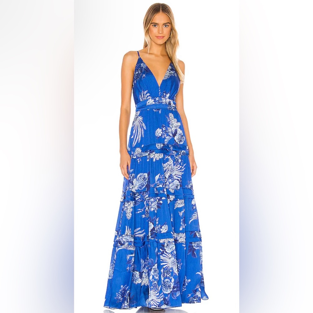 IORANE Blue Bird Long Dress NWT Size Medium